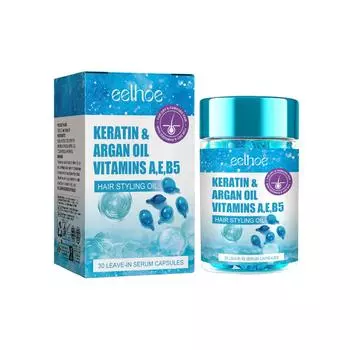 Magic Hair Vitamin Capsule Keratin Oil Fast Restore Hair Soft Smooth Shiny Deep Moisturizer Frizzy Dry Scalp Hair Care Products 1pc