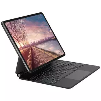 Magic Keyboard GOOJODOQ iPad Pro дюймовая Smart Keyboard iPad Pro совместима с 2018 3-го 4-го 5-го поколения с чехлом для трекпада 7-цветная подсветка