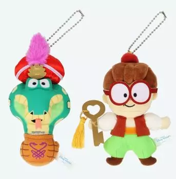 Magic Lamp Theater Plush Badge Asim and Bequito Tokyo Disney Resort Exclusive Souvenir Gift