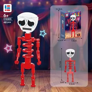 Magic Number Circus Figurine Candy Kingdom Pamney Doll Figure Building Block Toy Compatible Lego