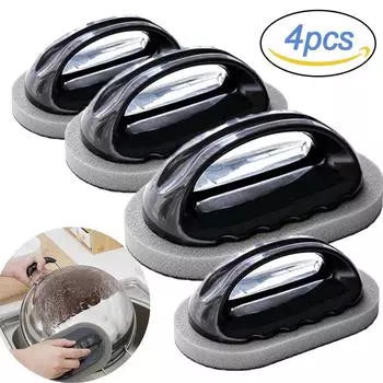 Magic Pan Cleaner Меламиновая губка Щетка для сковородок Сильная дезактивирующая щетка для очистки Нож для удаления накипи Инструменты для чистки кухни 1pcs