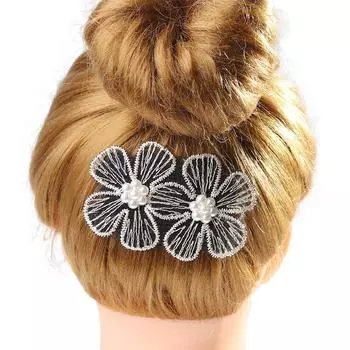 Magic Paste Pearl Bangs Fixed Lace Bangs Hair Clips Hair Accessories Bangs Paste Headwear 04