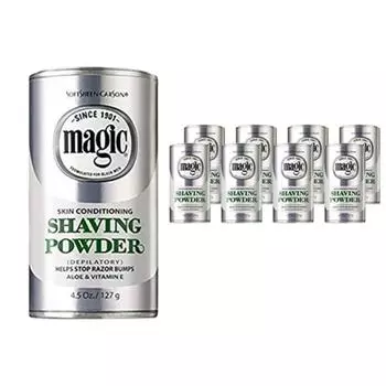 Magic Skin Conditioning Shaving Powder Aloe & Vitamin E, 127g, 9 pieces