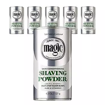 Magic Skin Conditioning Shaving Powder Aloe & Vitamin E, 127g, 6 pieces