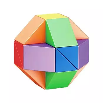 Magic Snake Macaron Snake Magic Snake 24 Части Magical Stress Relief Brain Training Brain Training Magic Cube Intelligence Game MagicCube Gift