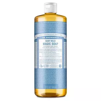 Magic Soap BA без запаха 946 мл органическое мыло Dr.. Броннерс (детское мягкое)