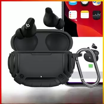 Magic Sound Beats Studio Buds+ Мягкая оболочка из ТПУ: Новый защитный чехол от падений для беспроводной Bluetooth-гарнитуры Beats Studio Buds/Buds+ красный