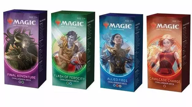 Magic the Gathering MTG 2020 Challenger 4 колоды в полном комплекте