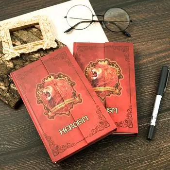 Magic Totem Series High Value Super Cool Hard Shell Cover Portable Three Folding Notebook