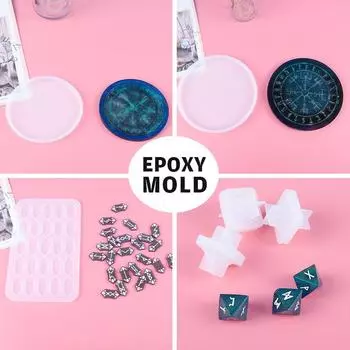 Магический круг, компас, астрологическая доска, силиконовая форма, форма для гадания на Таро, кристалл, эпоксидная смола, форма для домашнего декора, ремесло из смолы