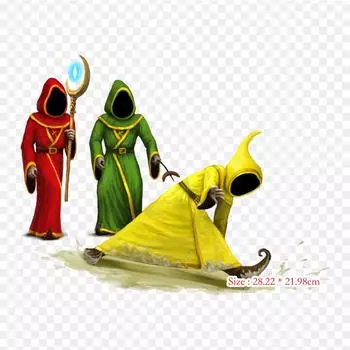 Magicka 2 Yellow Wizard Magicka 2 термопереносная печать виниловые нашивки наклейки для одежды DIY аппликации моющиеся нашивки