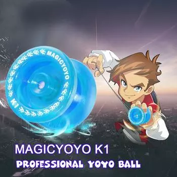 MAGICYOYO K1 Spin ABS Yoyo 8 шариковый подшипник KK с вращающейся веревкой для детей синий
