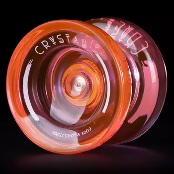 MAGICYOYO K2 Plus Crystal Orange Professional Finger Spin Trick Yoyo для отзывчивых отзывчивых подшипников, в комплект входят 6 струн Yoyo, съемник подшипников
