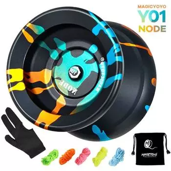 MAGICYOYO Y01 Профессиональный сплав йойо, не отвечающий на запросы йойо, 10 шариков из нержавеющей стали, подшипник KK, йойо для разноцветный