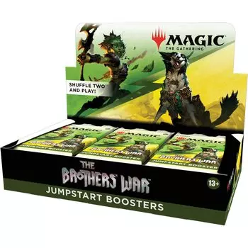 магия: The Gathering Brothers War Jump Start Booster английская версия (BOX) 18 упаковок D03100000 Коллекционная карта MTG Wizards of the Coast D03100000