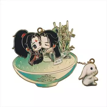 Магистр дьявольского культа Лань Ванцзи Закладка-скрепка из бумаги Закладка из металла Закладка с вырезами 2