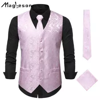 MAGLESON осенний новый модный жилет с солнечным цветком, мужской жилет с вышивкой, куртки S белый
