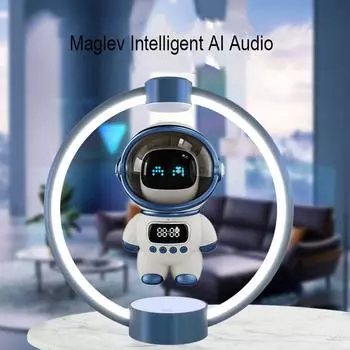 Маглев-астронавт, умный AI-аудио, новые часы-будильник с BLUETOOTH, разъем для карты памяти для подключения к компьютеру, динамик в подарок