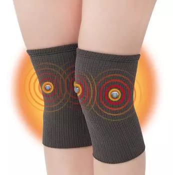 Magnelilux Кровообращение Улучшение Поддерживающий Бандаж для Коленей 2 Части Угольно-Серый серый