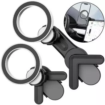 Magnet Car Cell Phone Mount Magnetic Car Phone Holder for Tesla Model 3 Screen Car Vent Phone Mount for iPhone 15 14 Pro Samsung