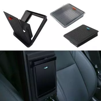 Magnetic Attraction Armrest Holder Box Protective Privacy Storage Box for Car чёрный