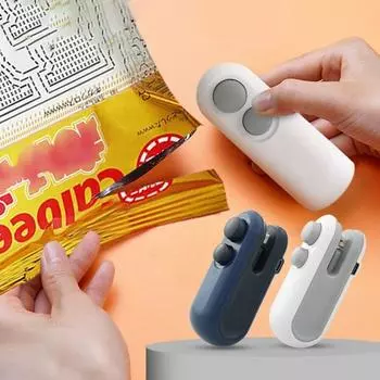 Magnetic Bag Sealer 2 in1 Pack Sealing Machine Mini Heat Sealer Homedmade Biscuit Packaging темно-синий