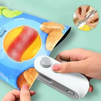 Magnetic Bag Sealer Rechargeable Pack Sealing Machine Mini Heat Sealer Refrigerator белый