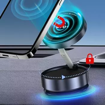 Magnetic Car Mobile Phone Holder Magnet Car Bracket Mount Cell Smartphone Support in Car For iPhone 15 14 13 Samsung Xiaomi чёрный