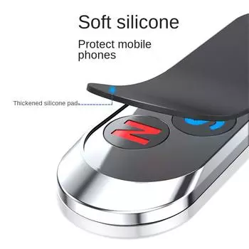 Magnetic Car Mobile Phone Holder Zinc Alloy Strong Magnetic Round non-slip Household Vehicle Phone Bracket Support Mount