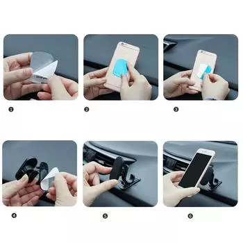 Магнитный автомобильный держатель для телефона на приборную панель, автомобильные комплекты для сотовых телефонов, регулируемое на 360 градусов магнитное крепление для сотовых телефонов и планшетов