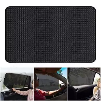 Magnetic Car Side Window Sun Shade with Small Hole Car Personality Sunshades 10 Magnets UV Protection Front Rear Window Curtain
