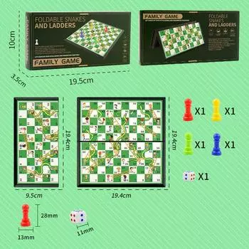 Magnetic Chess Flying Chess Checkers Backgammon English Children S Educational Toys Table Games Chess Snake Ladder Chess (without magnetism)