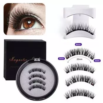 Magnetic Eyelashes, Reusable Natural False Eyelashes, Natural Extension Tape, Magnetic Thick Eyelashes. One Size