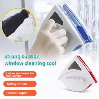 Magnetic Glass Cleaning Brush Double-sided Cleaning Brush Household High-rise Glass Cleaning Double-sided Glass Cleaning Tool