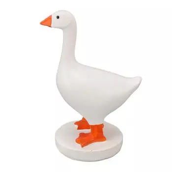 Magnetic Goose Keychain Holder Resin Goose Statue Figure Desktop Resin Craft Home Decor Gift