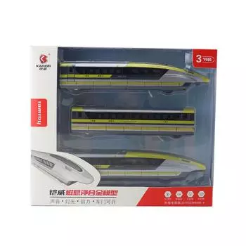 Magnetic Levitation Train Toy Model With Sound Light And Inertial Control Yellow
