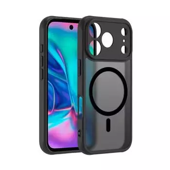 Magnetic Matte Acrylic Phone Case for IPhone 17 Pro Max for Magsafe Wireless Charge PC +TPU Cover for IPhone 17 Air 17pro Shell For iphone 17pro