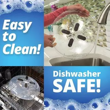 Magnetic Microwave Anti Splatter Cover Plate Guard Lid Anti-Splatter Guard Lid With Steam Vent