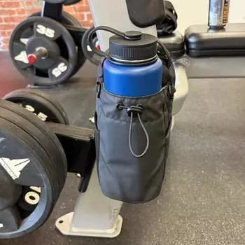 Magnetic Water Bottle Bag - Gym-Specific Water Cup Holder With Strong Magnet For Outdoor Sports And Activities чёрный