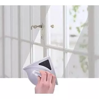 Magnetic Window Cleaner Brush Double Side Glass Wiper Adjustable Magnetic Glider Washing Brush for Home Window Cleaning