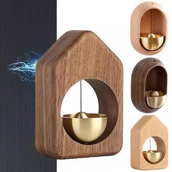 Magnetic Wood Doorbell Chime Loud Door Bell Wind Loud Door Bell Home Decoration Hanging Wooden Wind Chimes Decorative