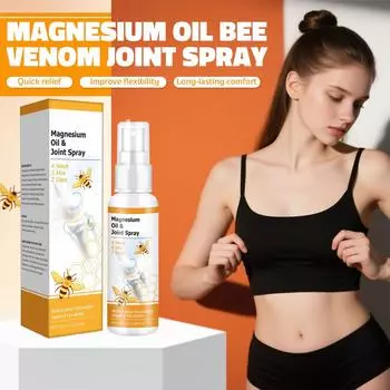 Магниевое масло Спрей для суставов , Гель для поясничных позвонков , Коленных суставов , Шейных позвонков и Поясницы ,100 мл One Size белый