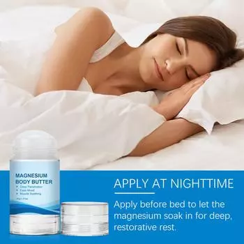 Магниевый карандаш для тела увлажняющий, успокаивающий, улучшающий состояние суставов, крем-стик для сна удерживает влагу в коже, 1 шт, 40 г One Size белый