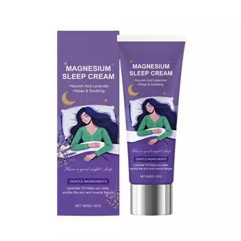 Магниевый крем Магниевый лосьон Магниевое масло для ног , Магниевый лосьон , Магниевый крем , Местный магния хлорид 60г One Size
