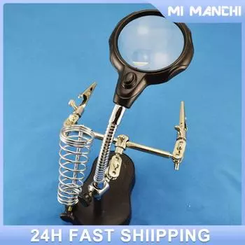 Magnifying Mirror Bright Led Light Stylish Perfect For Travel Led Light Magnification Bestseller Desktop Mirror Practical