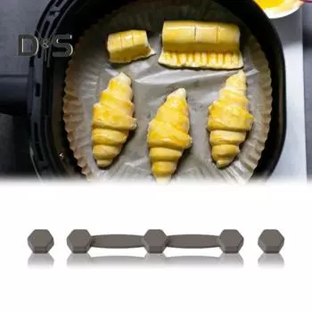 Магнит для фритюрницы, силиконовая пряжка, быстросъемный зажим для пергаментной подкладки для фритюрницы, одноразовые подкладки, зажим для предотвращения возгорания бумаги 1pc красный
