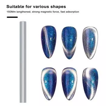 Магнит для ногтей с двойной головкой «кошачий глаз» Создает потрясающие эффекты на ногтях за считанные секунды Прочный утолщенный многофункциональный