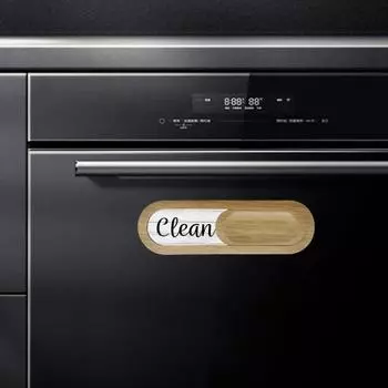 Магнит для посудомоечной машины Чистый грязный знак Легко указывает состояние посудомоечной машины Магнит Легко очищаемая поверхность Знак для посудомоечной машины для кухни Ресторан Бар Отель A