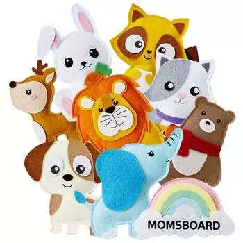 Магнит для животных из фетра «Радуга» от Mom s Board, популярные корейские пазлы