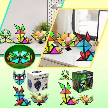 Магнит Glow - трансформируется в 1 миллиард фигур, 243 редкоземельных магнита, светящийся, дизайн, головоломка, подарок на день рождения One Size
